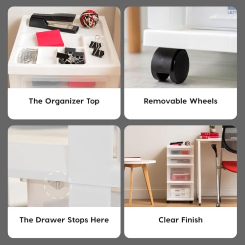 4 Drawer Rolling Storage Cart