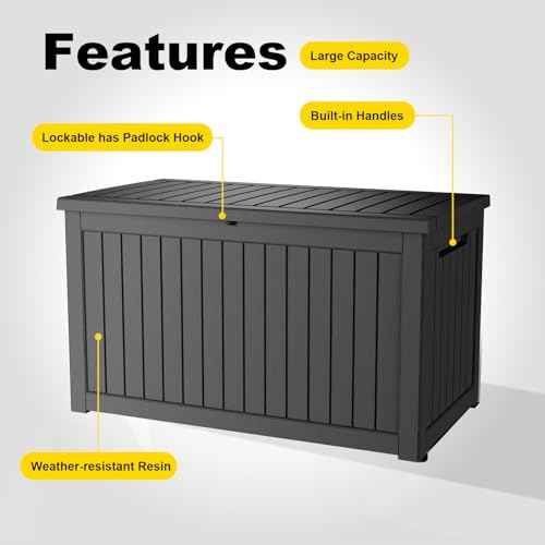 280 Gallon Resin Deck Box