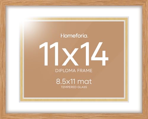 11x14 Natural Oak Diploma Frame