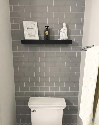 Joel’s Antiques 24 Inch Wooden Floating Shelves for Wall