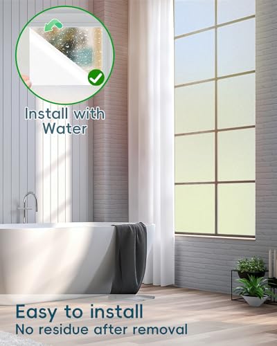 Frosted Glass Window Privacy Film Decorative with Tools