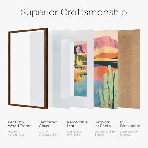 A1 Brown Oak Poster Frame
