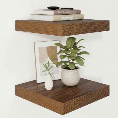 Square Floating Shelves 12x12” Set of 2 (2 Count)