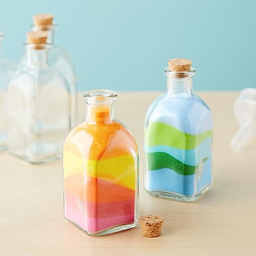 12 Pack Mini Glass Bottles with Cork Lids (12 Count)