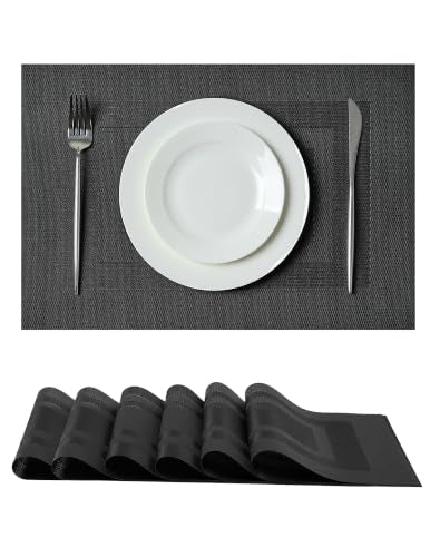 Black Frame Placemats Set of 6 (6 Count)