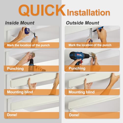 Blackout Shades for Windows Cordless Roller Blinds