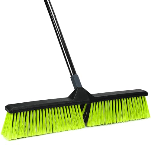 24 Inch Push Broom Outdoor with Stiff Bristle