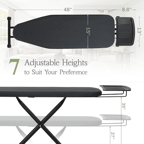 Ironing Board 48x15 Wide Heavy Duty Full Size Iron Board