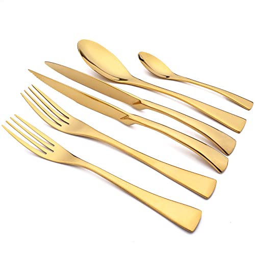 24 Piece Gold Flatware (12.75 Count)