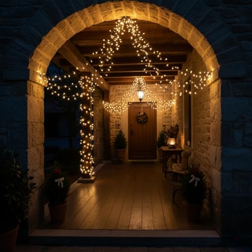 300 LED Warm White Christmas Lights Outdoor Indoor