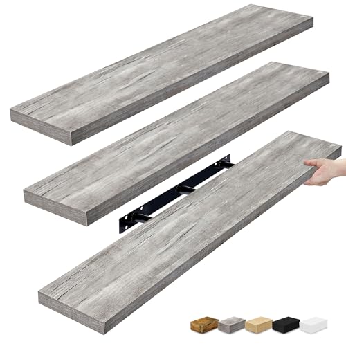 Floating Shelves for Wall Storage (3 Count)