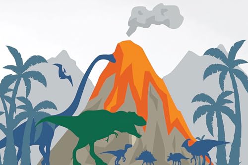 Cartoon Mountain Mural