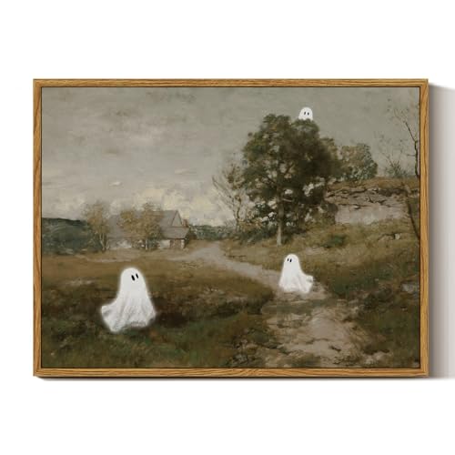 Vintage Halloween Ghosts Wall Art Decor