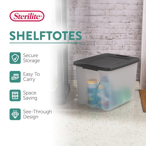 ShelfTote Clear Plastic Storage Bins (24 Count)