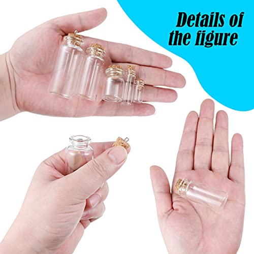 45 Pcs Spell Jar Mini Glass Potion Bottles Cork Stopper