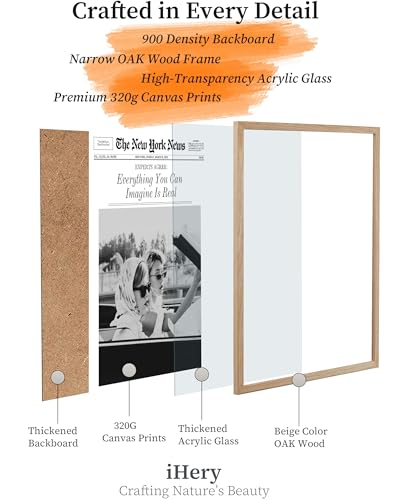 8x10in Everything You Can Imagine Is Real Framed Newspaper Art