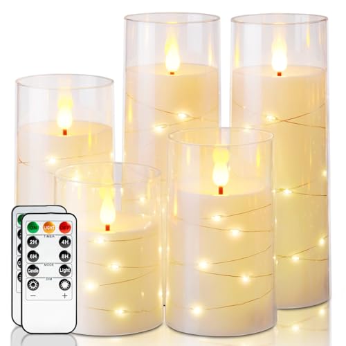 Flickering Flameless Candles (5 Count)