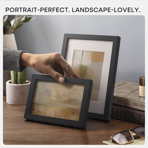 8.5x11 Black Oak Picture Frame