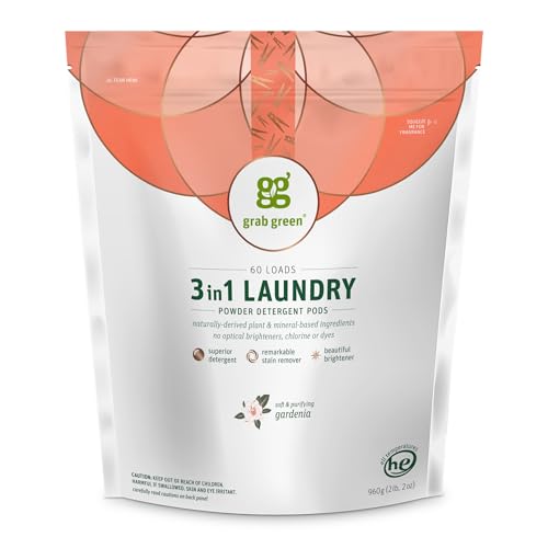 3-in-1 Laundry Detergent Pods, 60 Count, Gardenia