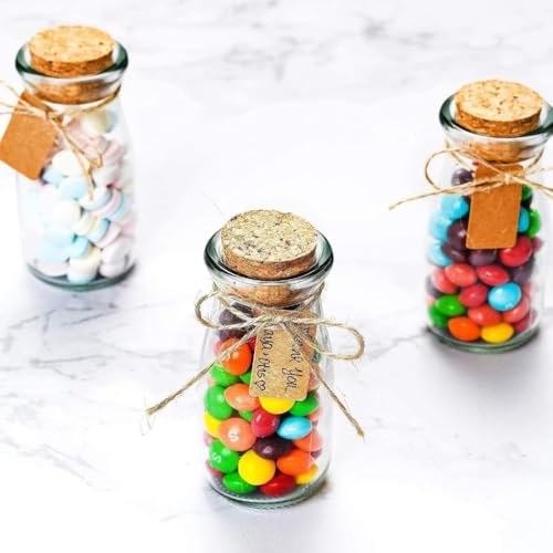 Small Glass Jars with Lids (12 Count)