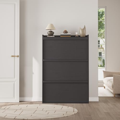 Shoe Cabinet with 3 Flip Drawers
