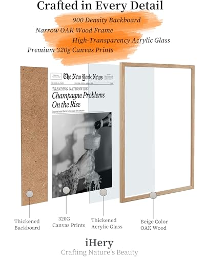 12x16in Champagne Problems on the Rise Framed Newspaper Art