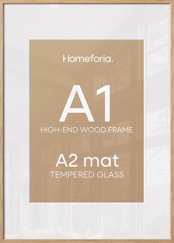 A1 Natural Oak Poster Frame