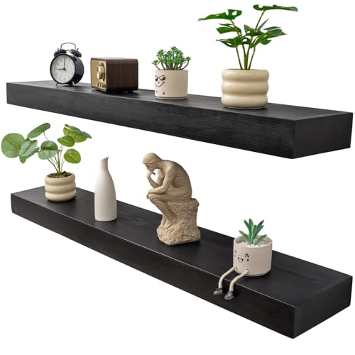 Floating Shelves 3 inch Thick for Wall Set of 2 (2 Count)