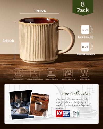Coffee Mug Set of 8 (96 Count)