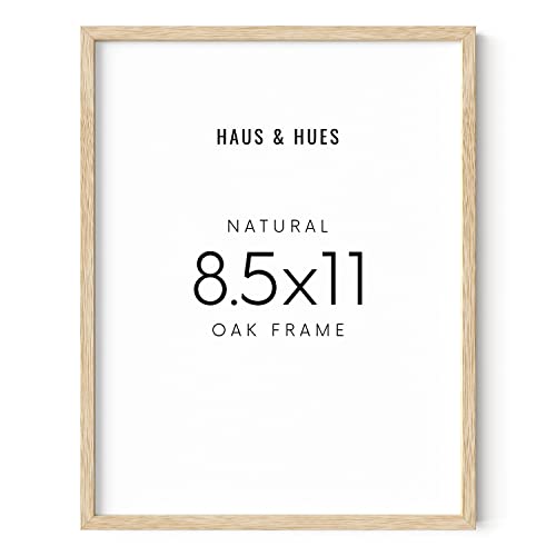 Beige Oak Wood 8.5x11 Picture Frame