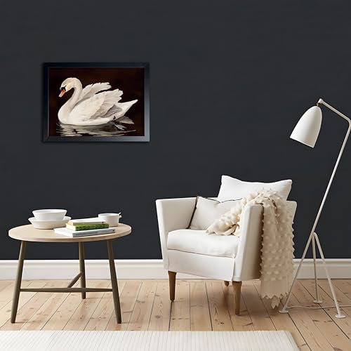 Black Wood Framed Wall Art Canvas Print Home Decor