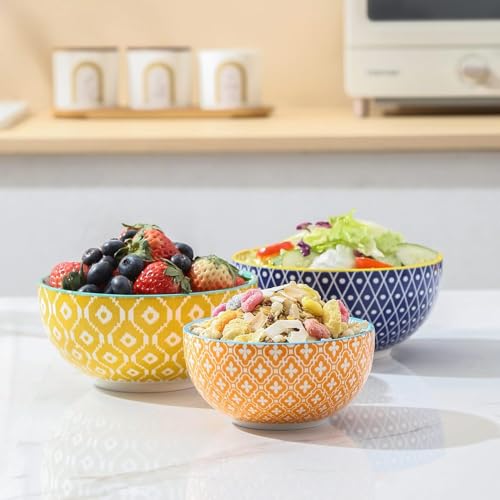 Ceramic 12 OZ Dessert Bowls Set (6 Count)