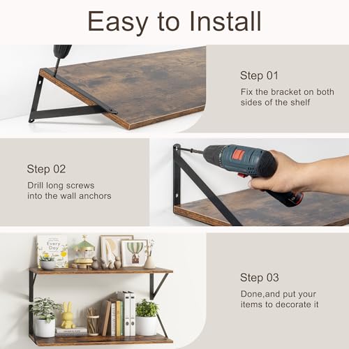 10 Inch Deep Floating Shelves