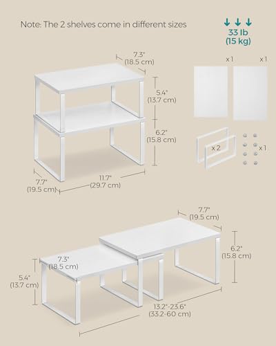 Cabinet Organizer Shelf (4 Count)
