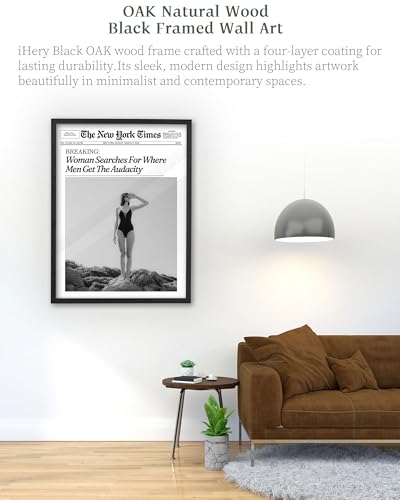 16x20in Where Men Get the Audacity Framed Newspaper Wall Art
