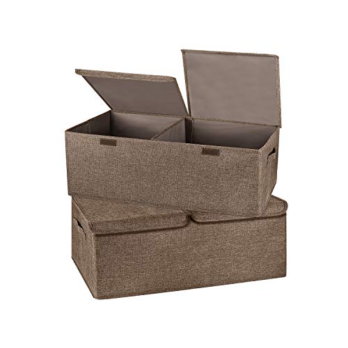 2 Pack Storage Boxes with Lids and Handles (2 Count)