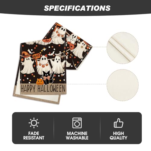 210 GSM Halloween Table Runner Home Party Decor 13x108 Inch