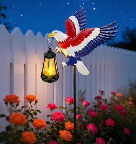 Solar Garden Lights Eagle Decor