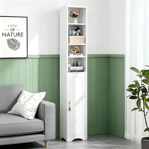 71" Tall Narrow Storage Cabinet