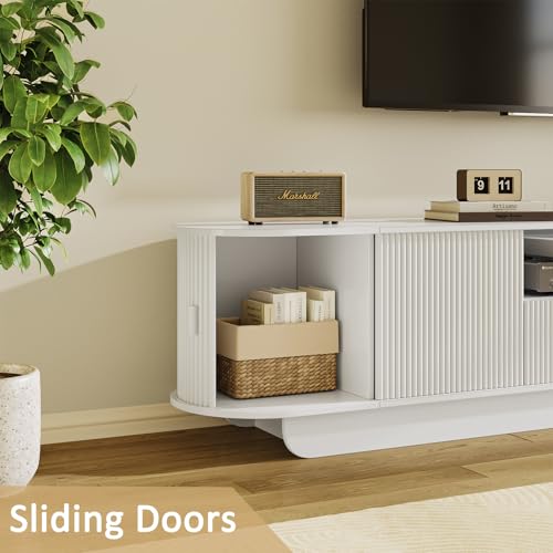 86.6'' Fluted TV Stand for 55