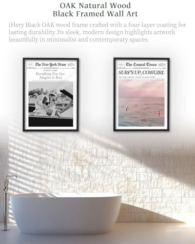12x16in Everything You Can Imagine Is Real Framed Newspaper Art