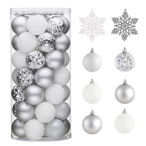 50ct Christmas Tree Decorations Ball Ornaments 2 Inches (50 Count)