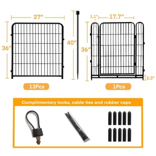 Garden Fence with Gate 36 in (14 Count)