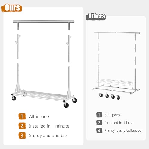 Clothes Rack Heavy Duty 530 LBS Capacity (16 Fl Oz)