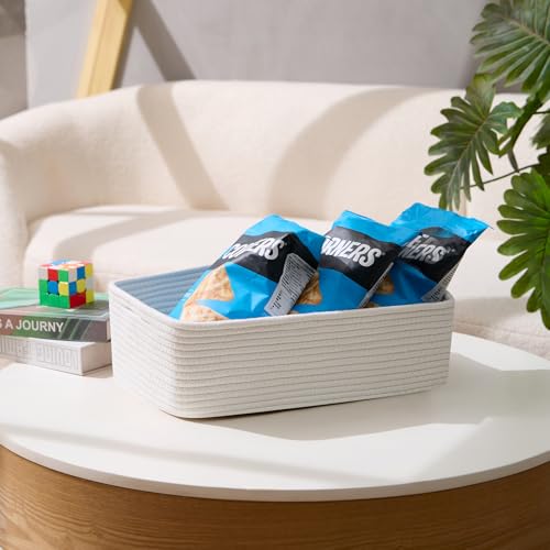 Large Shallow Organizing Baskets 15x11x5.1 Inches (3 Count)