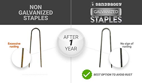 Galvanized 6 Inch Landscape Staples