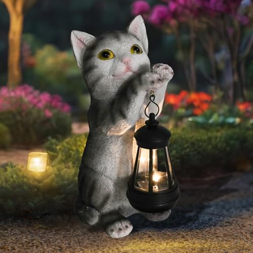 Cat Solar Lights Outdoor Garden