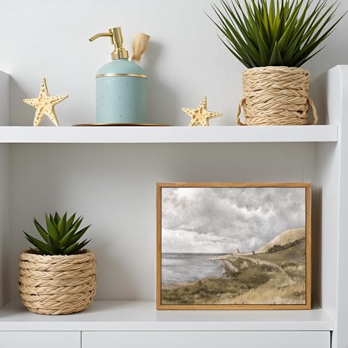 Framed Canvas Wall Art Vintage Decor