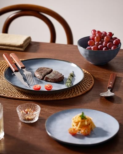 Ocean Round Stoneware Dinnerware Set for 4 (6 Count)