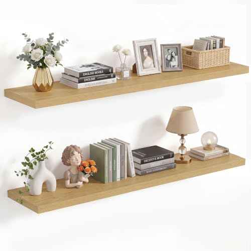 10 Inch Deep Floating Shelves 40” Set of 2 (2 Count)